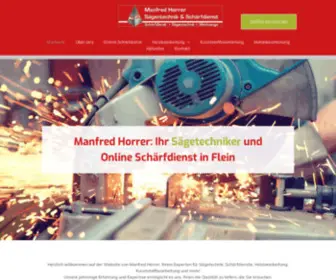 HR-Saegentechnik.de(Sägetechnik und Online Schärfdienst) Screenshot