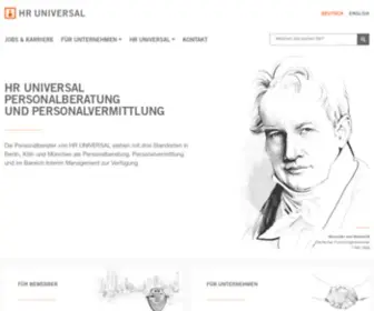 HR-Universal.de(HR UNIVERSAL) Screenshot