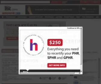 HR.com(The Human Resources Social Network) Screenshot