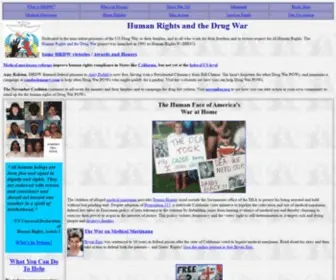 HR95.org(Human Rights and the Drug War) Screenshot