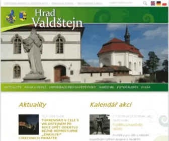 Hrad-Valdstejn.cz(Valdštejn) Screenshot