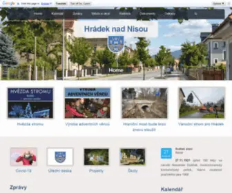Hradek.eu(Oficiální webové stránky Města Hrádek nad Nisou) Screenshot