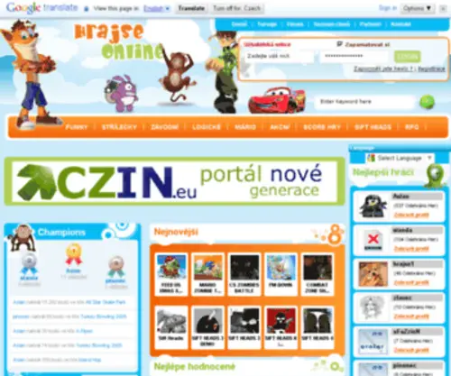 Hrajse.cz(Online Hry zdarma) Screenshot