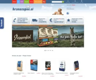 Hranazapse.si(Ležišča za pse) Screenshot