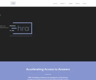 Hraresearch.com(Healthcare Research & Analytics) Screenshot