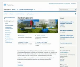Hrazg.ch(Handelsregisteramt) Screenshot