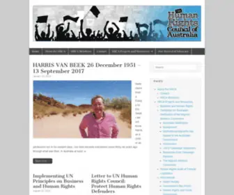 Hrca.org.au(Human Rights Council of Australia) Screenshot