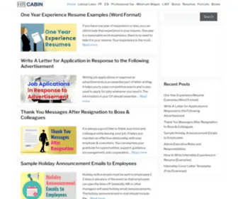 Hrcabin.com(HR Cabin) Screenshot
