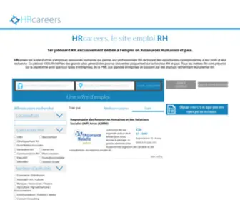 Hrcareers.fr(HRcareers Le site emploi RH et paie) Screenshot