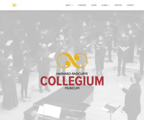 HRCM.org(Harvard's nationally acclaimed mixed voice choir) Screenshot