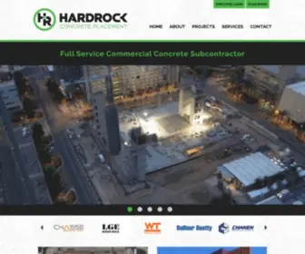 Hrconcrete.com(Commercial Concrete Subcontractor) Screenshot