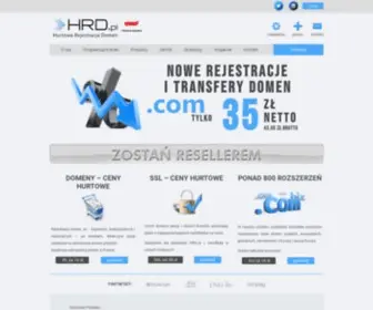 HRD.pl(Hurtowa Rejestracja Domen polskich (w tym regionalnych)) Screenshot
