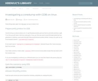 Hreniuc.dev(Hreniuc’s Library) Screenshot