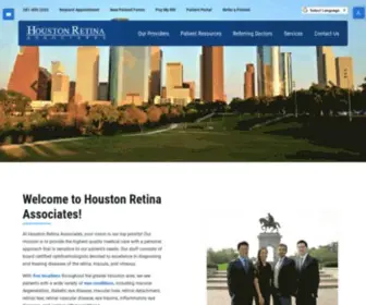 Hretina.com(Houston Retina Associates) Screenshot