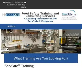 Hrfoodsafe.com(HRFoodSafe is a New England based company that specializes in ServSafe®) Screenshot