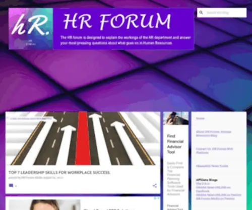 Hrforum.uk(The HR forum) Screenshot