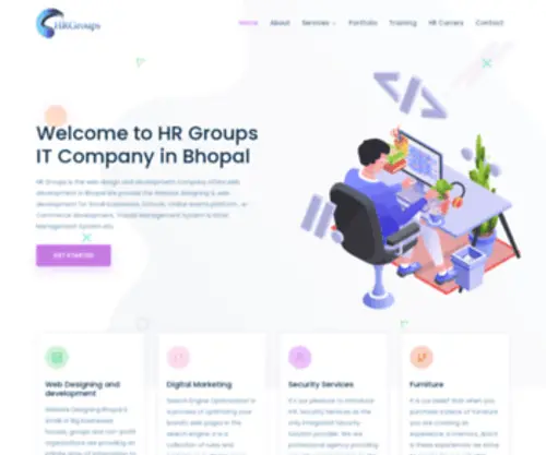 HRgroups.in(Web Designing Company in Bhopal) Screenshot