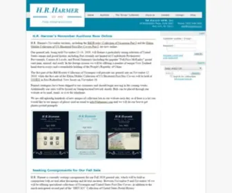Hrharmer.com(Fine Stamp Auctions) Screenshot
