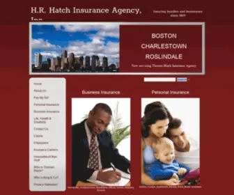 Hrhatch.com(Boston Insurance agency) Screenshot