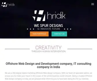 Hridik.com(Offshore Web Design & Web Development Company) Screenshot