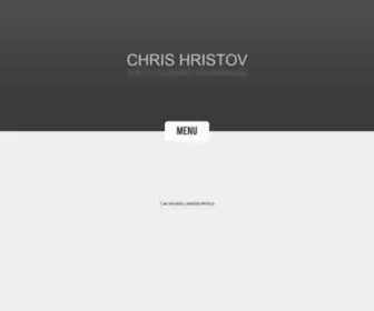 Hristov.us(Online Portfolio) Screenshot