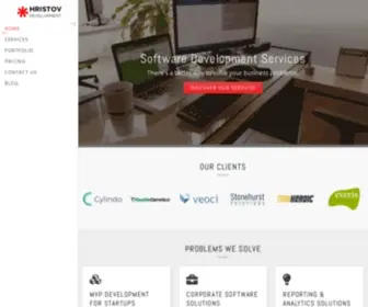 Hristovdevelopment.com(Software Solutions Development Firm) Screenshot
