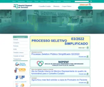 Hrjanauba.com.br(Fundação Hospitalar de Janaúba) Screenshot