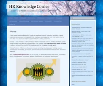 HRknowledgecorner.com(Become an HR Professional .Learn HR) Screenshot