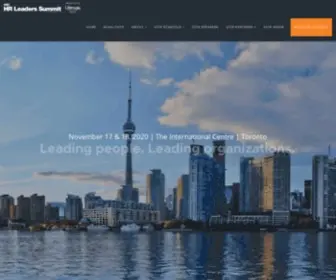 Hrleaders.ca(HR Leaders Summit Toronto 2020) Screenshot