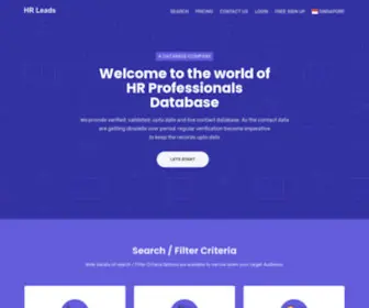 Hrleads.net(HR Leads) Screenshot