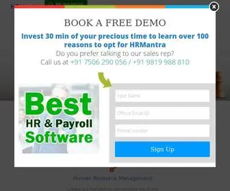 Hrmantra.com(HR Software) Screenshot