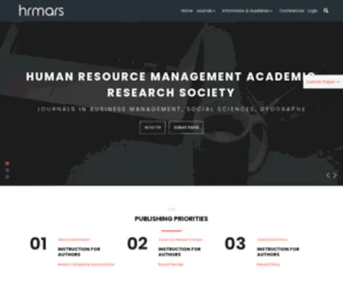 Hrmars.com(Human Resource Management Academic Research Society) Screenshot