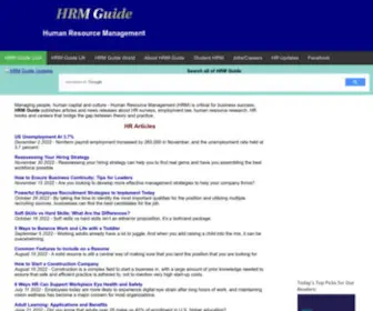 HRmguide.com(US Human Resource Management) Screenshot