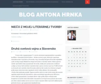 HRnko.sk(Blog Antona Hrnka) Screenshot