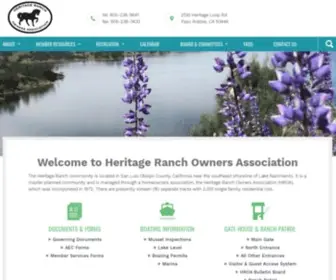 Hroa.us(Heritage Ranch Owners Association) Screenshot