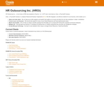 Hroi.com(Atlanta Georgia Professional Employer Organization (PEO) HR Outsourcing) Screenshot