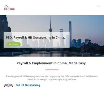 Hrone.com(An Easier & Low Risk Way to Hire Employees in China) Screenshot
