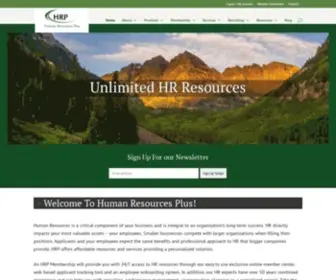 HRplusinc.com(Human Resources Plus) Screenshot