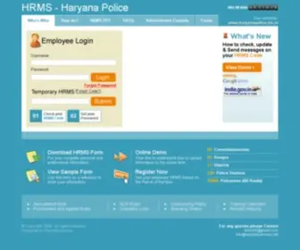 Hrpol-HRMS.org(Haryana Police) Screenshot