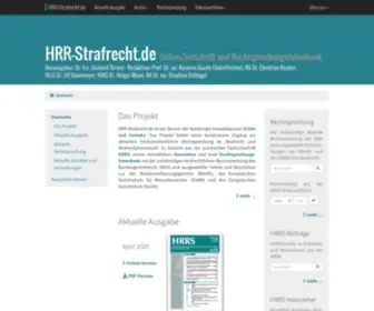 HRR-Strafrecht.de(Online-Zeitschrift HRRS und Rechtsprechungsdatenbank) Screenshot