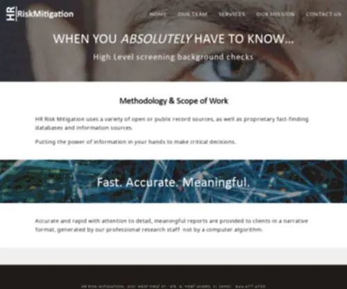 Hrriskmitigation.com(HR Risk Mitigation) Screenshot