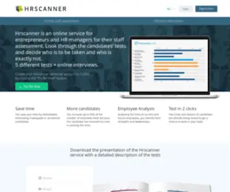 HRscanner.com(Professional candidate Recruiting solution) Screenshot