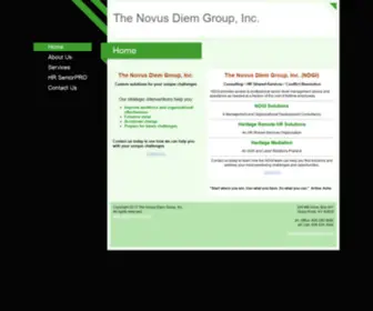Hrseniorpro.org(The Novus Diem Group) Screenshot