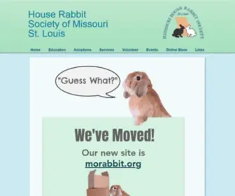 HRsmostl.org(House Rabbit Society of Missouri St) Screenshot