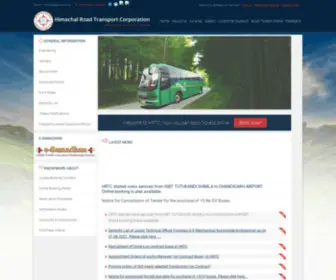 HRTC.gov.in(HRTC Bus Booking) Screenshot