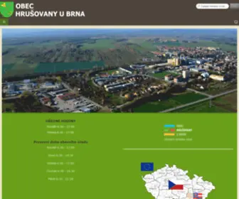 Hrusovanyubrna.cz(Hrušovany u Brna) Screenshot