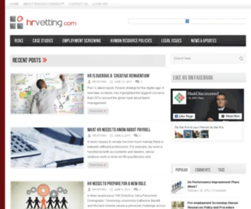 Hrvetting.com(Human Resource Vetting) Screenshot