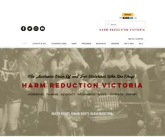 Hrvic.org.au(Harm Reduction Victoria (HRVic)/Melbourne/Home) Screenshot