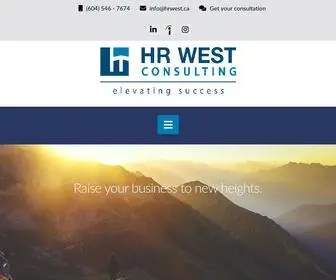 Hrwest.ca(Human Resources Consulting) Screenshot