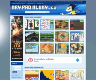 HRYprokluky.cz(Hry pro kluky) Screenshot
